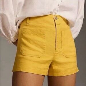 sold elsewhere 
Anthropologie Maeve Colette shorts yellow size 29 NWT